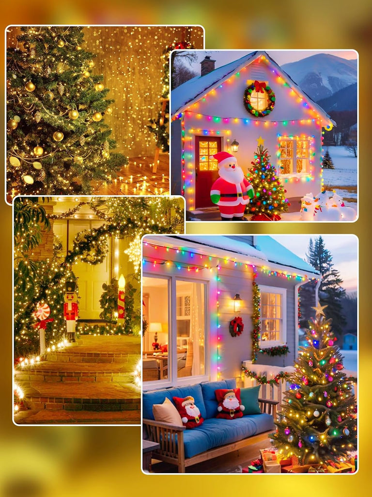 500 LED 165 FT Color Changing Christmas Lights with Remote Timer & 11 Modes