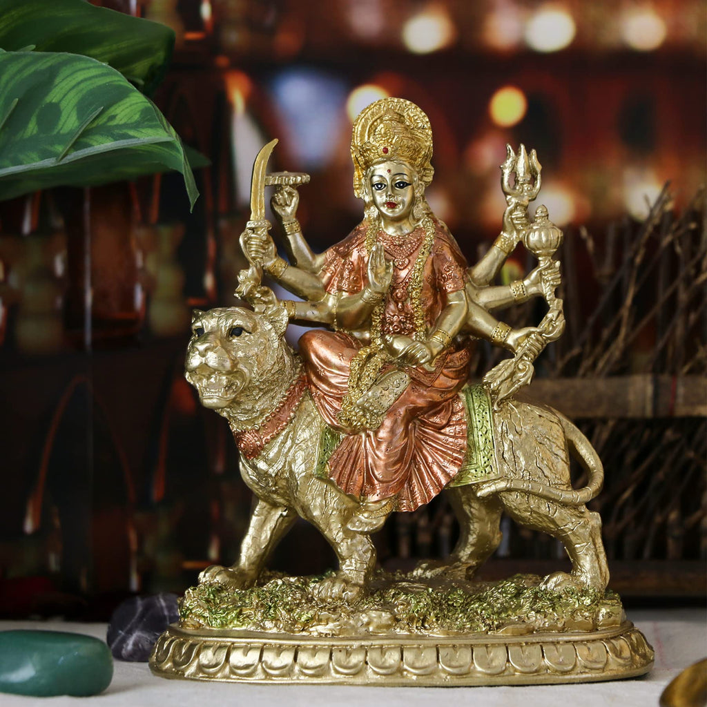 Hindu Goddess Small Durga Statue | Casa Home Living