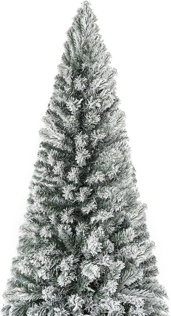 Salzburg Frosted Prelit Slim Artificial Christmas Tree