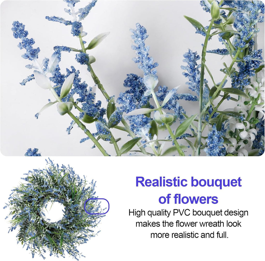 26'' Large Lavender & Eucalyptus Wreath for Front Door