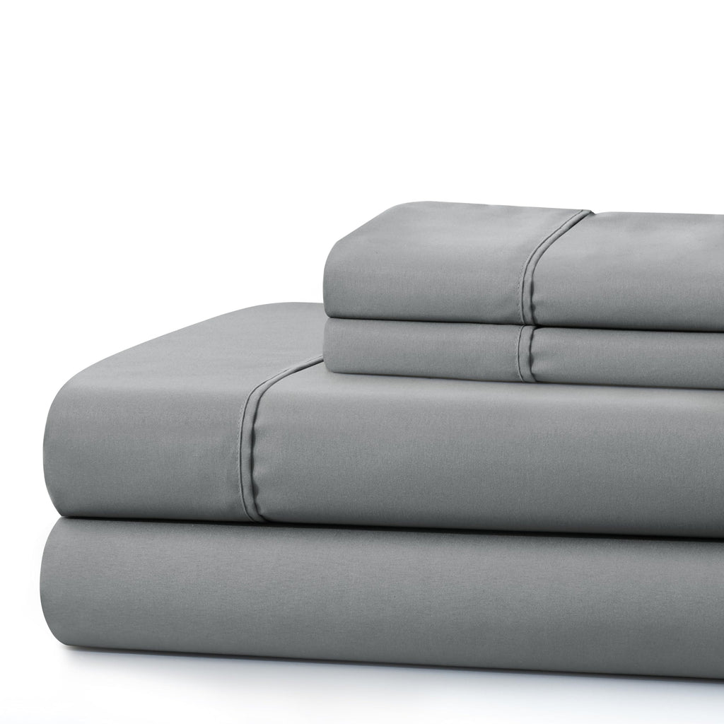 600 Thread Count Ultra Soft Deep Pocket Hotel Standard Solid Bedding Long Staple Percale Cotton All Season 4 Pieces