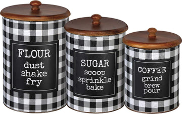 Canister Set - Flour Sugar Coffee