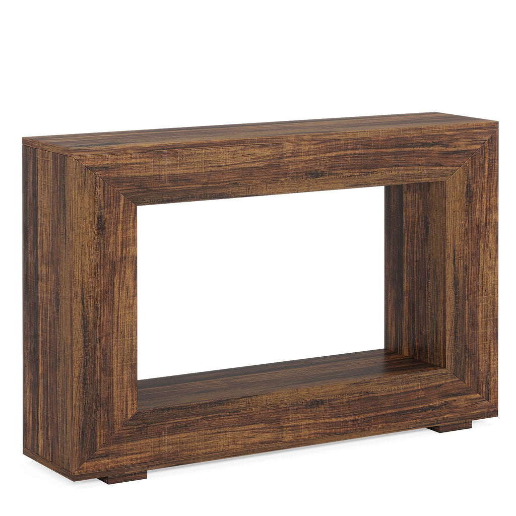 Farmhouse Console Table, 47 Inches Entryway Console Table with Storage, Industrial Hallway Accent Table, Entrance