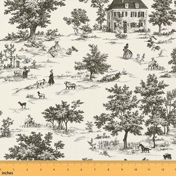 Vintage French Country Fabric by The Yard Soft 5 Yards