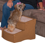 Pet Gear Easy Step II Pet Stairs, 2 Step for Cats/Dogs up to 75-pounds, Portable, Removable Washable Carpet Tread