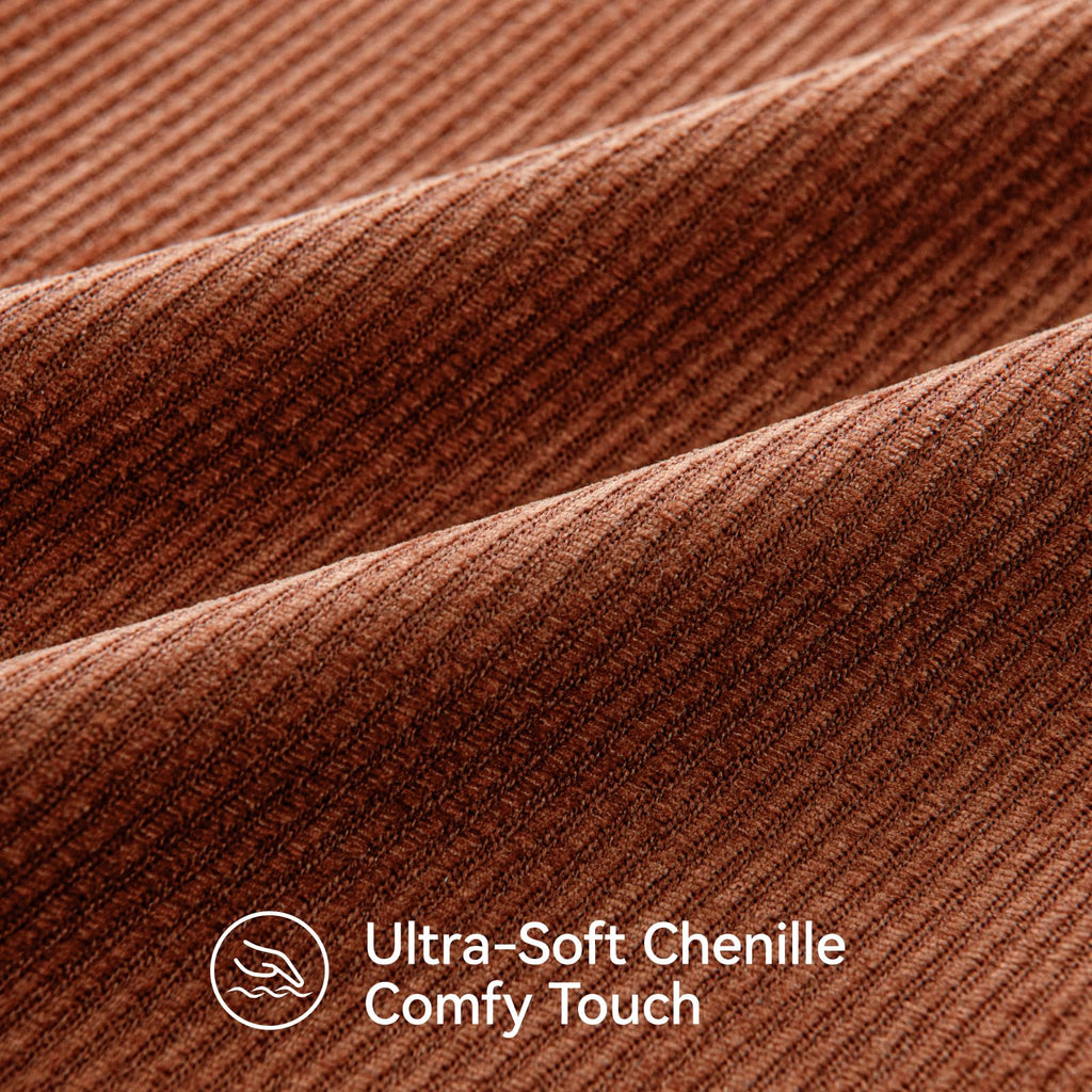 Fall Decorative Throw Pillow Covers Pack of 2, 26x26 Inch Rust