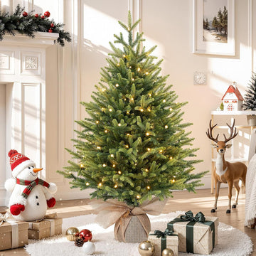 3ft Prelit Artificial Mini Christmas Tree for Tabletop Desk Decor