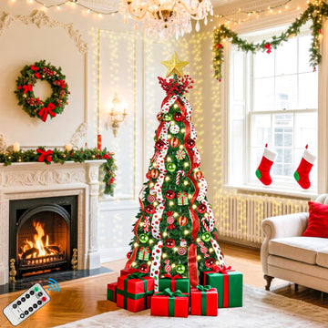 6FT Pre-Lit Pop Up with Lights for Holiday Decor