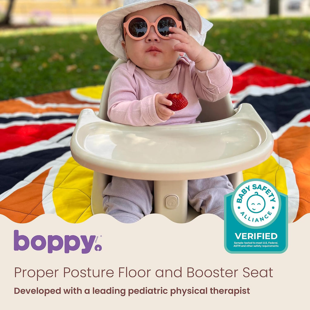 Proper Posture Floor & Booster Seat, Infant Seat & Washer-Safe Tray | Ergonomic Infant and Toddler Seat, Removable