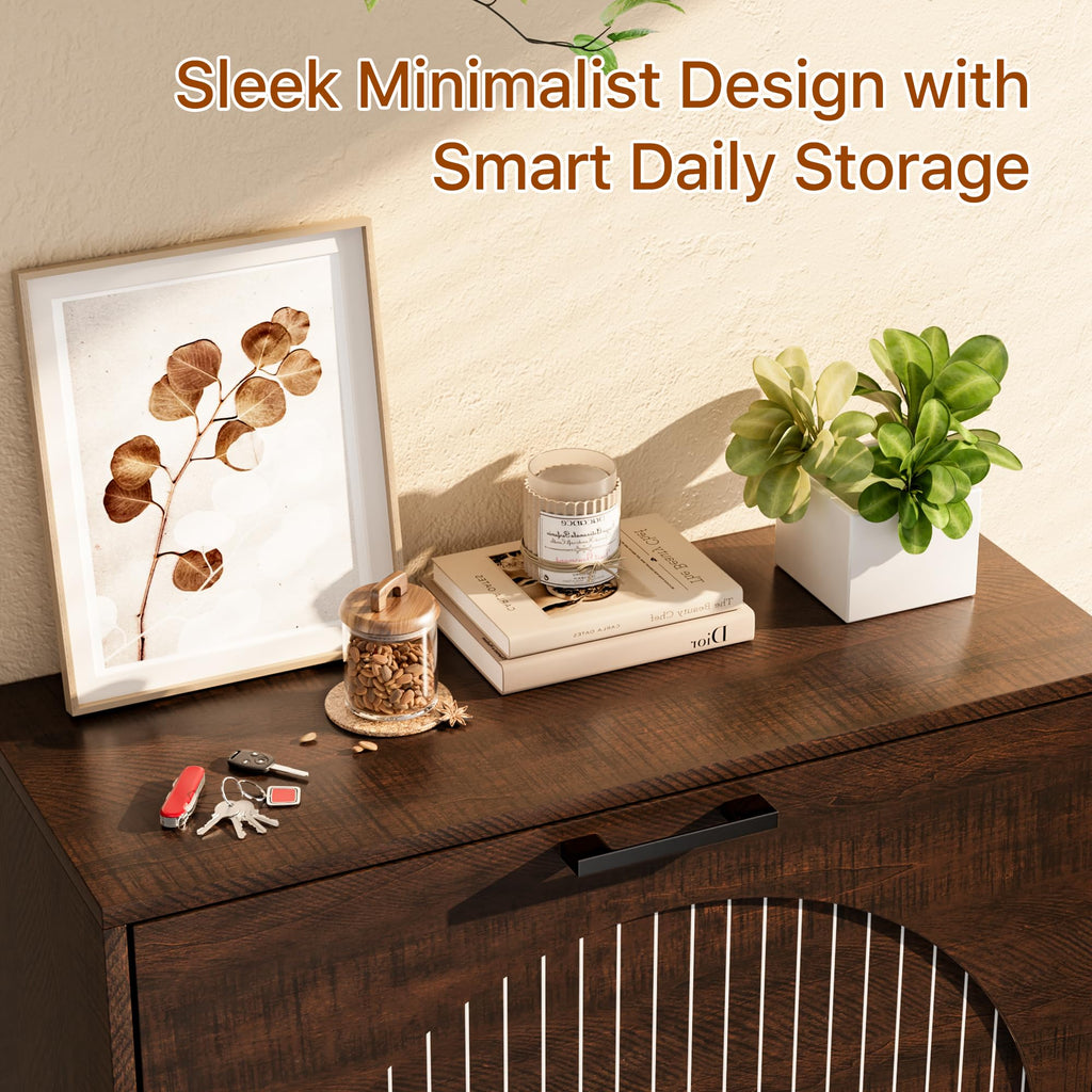 Farmhouse Shoe Cabinet Storage, Slim Hidden Shoe Rack Cabinet