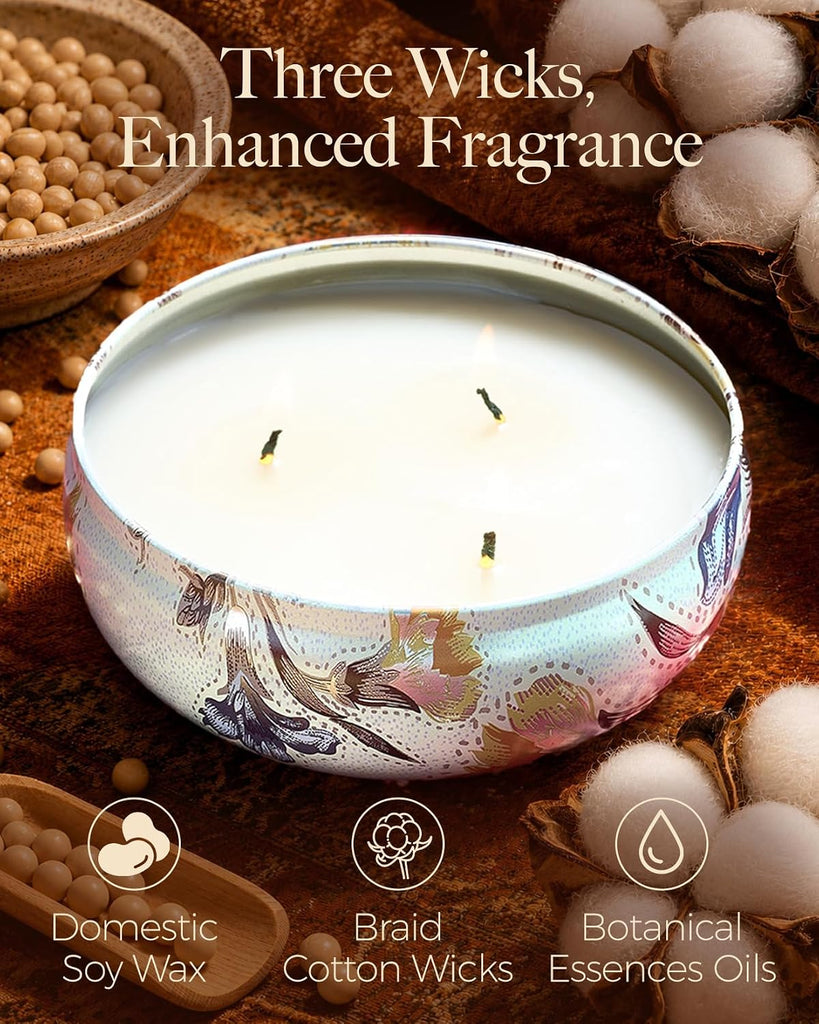 Wick Soy Candles, Citrus & Sage Scented, 12oz - Set of 12