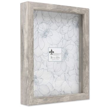 Shadow Box Frame, 8x10, Natural Gray