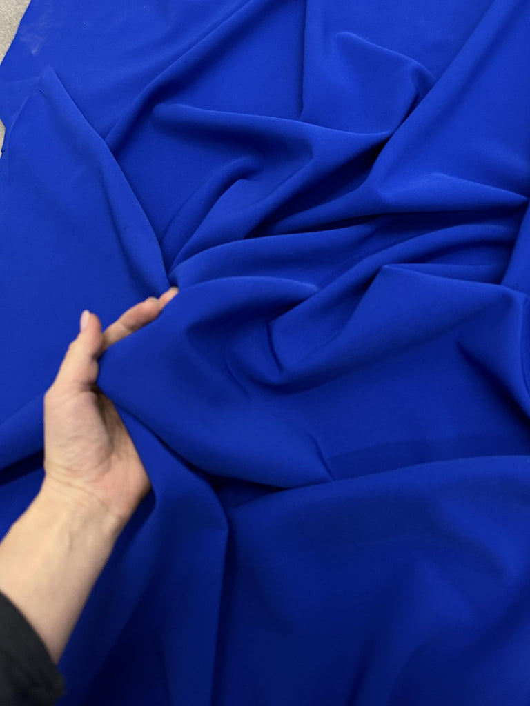 Stretch Crepe Fabric - Versatile Polyester Cloth by The Yard with 2-Way Stretch - Ideal for Dresses, Gowns, Pants