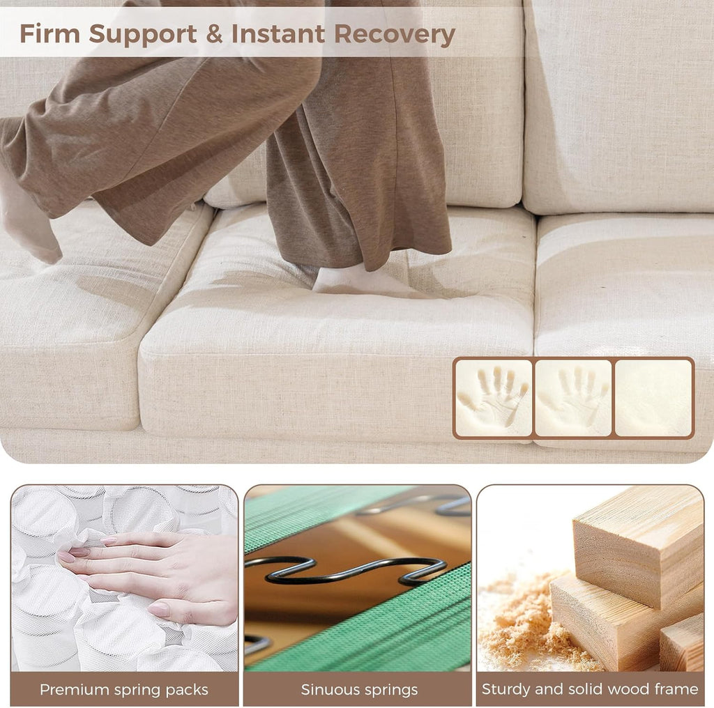 85" Modern Sofa Couches for Living Room, 3 Seater Sofa