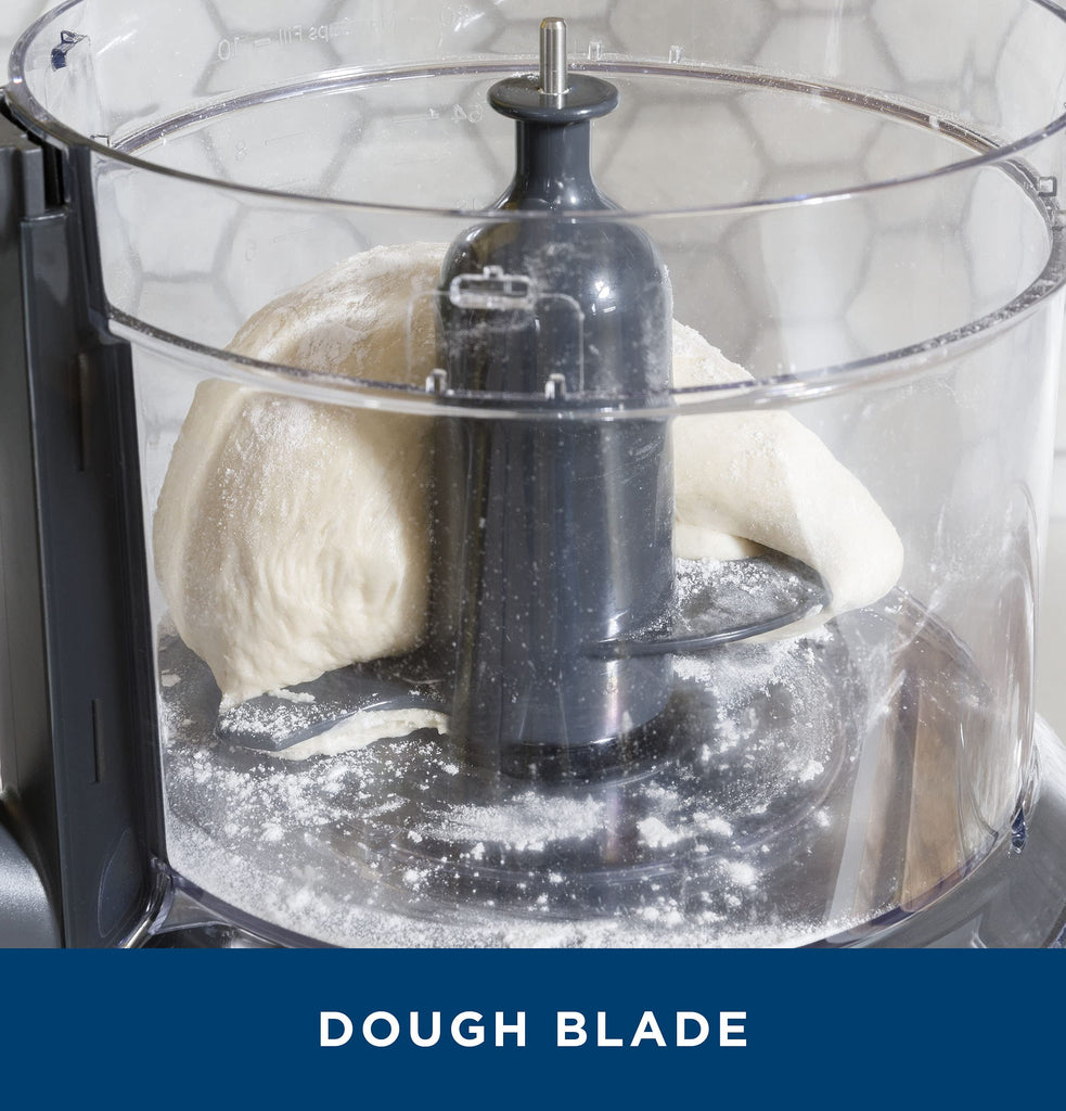 GE Food Processor, Large 12-Cup Vegetable Chopper for Shredding, Mincing, Dicing & Kneading Dough, 9 Stainless Steel