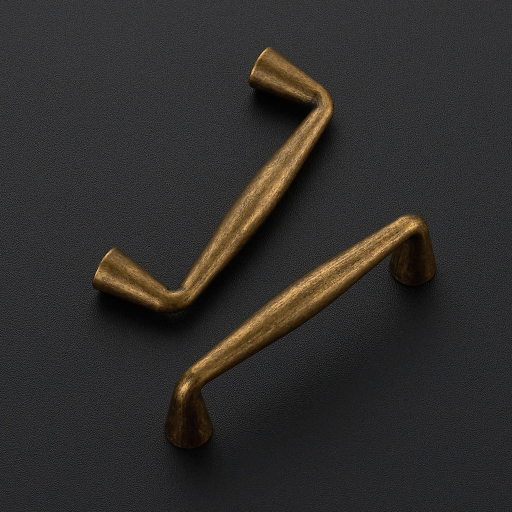 Antique Brass Cabinet Handles Solid Handles,3 Inch,5 Pack