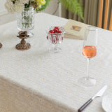 Rectangle Tablecloths Rectangular Cotton Fabric Waterproof Table Cloth Rectangle Table for 6 Foot Fa