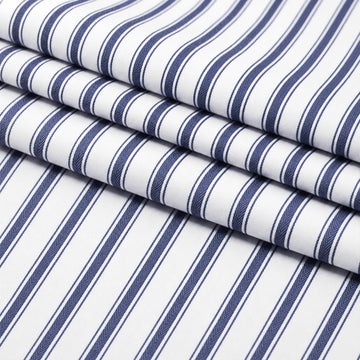 5 Yard Navy Blue Ticking Stripe Fabric 100% Cotton 45" Wide