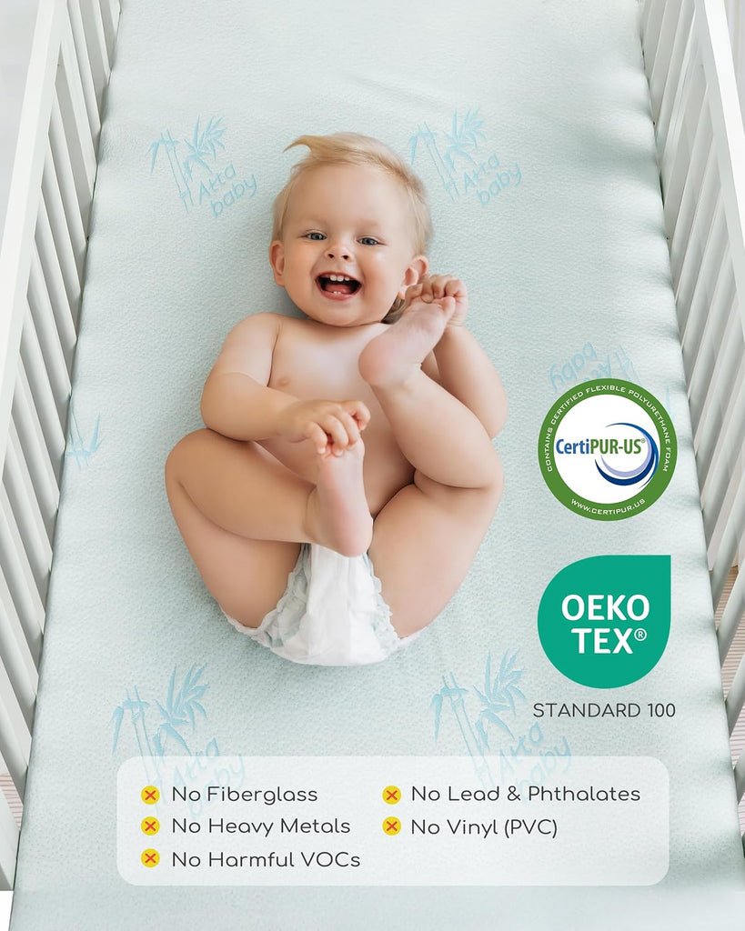 Crib Mattress, Baby Safety Alliance Certified, Dual-Sided Design of Breathable Open Cell & Comfy Memory Foam