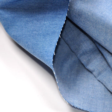Indigo 5OZ.100% Cotton Denim Chambray Fabric 56" Wide 5 Yards Middle Col