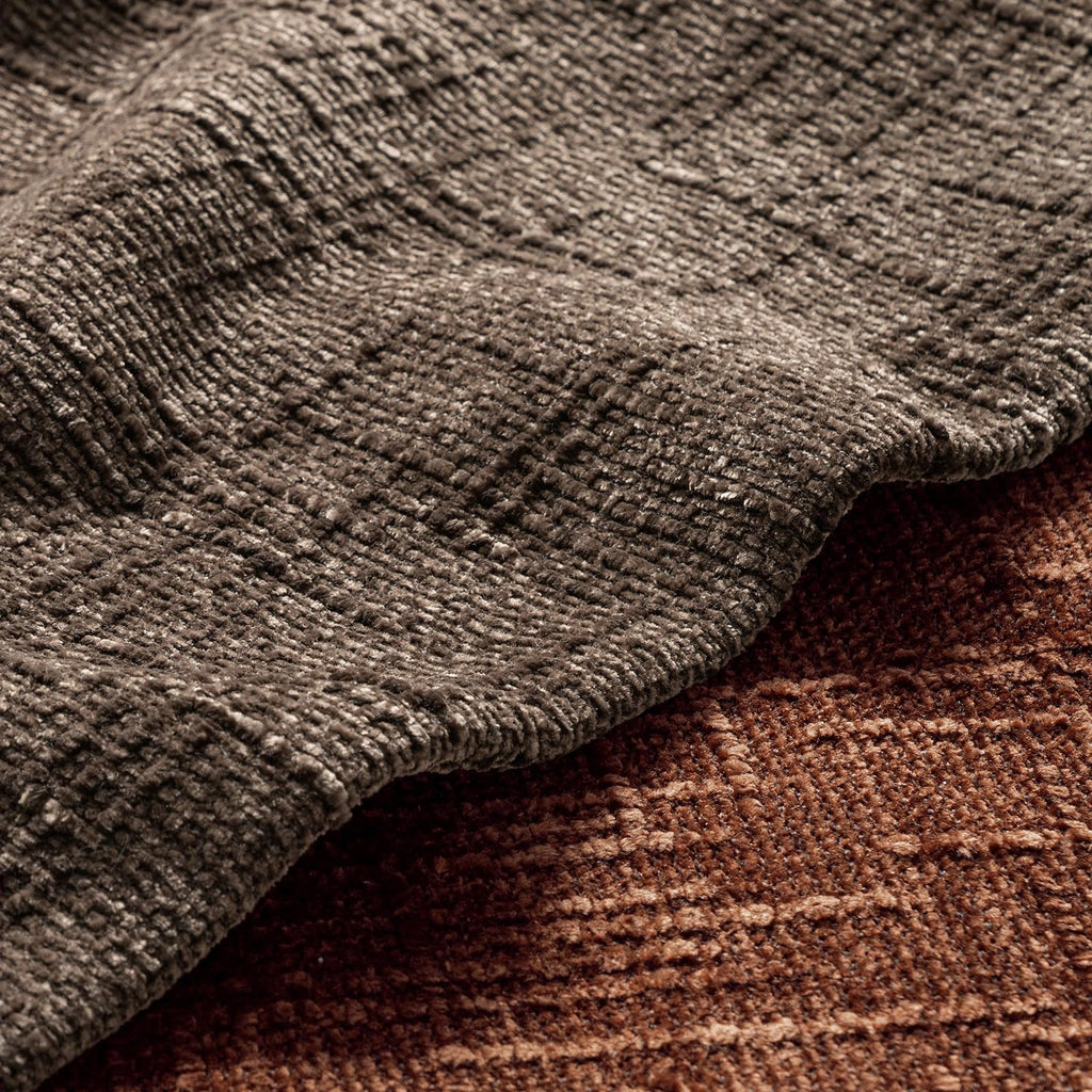 Chenille Textured Fall Throw Pillow Covers Brown 20x20 Set of 2
