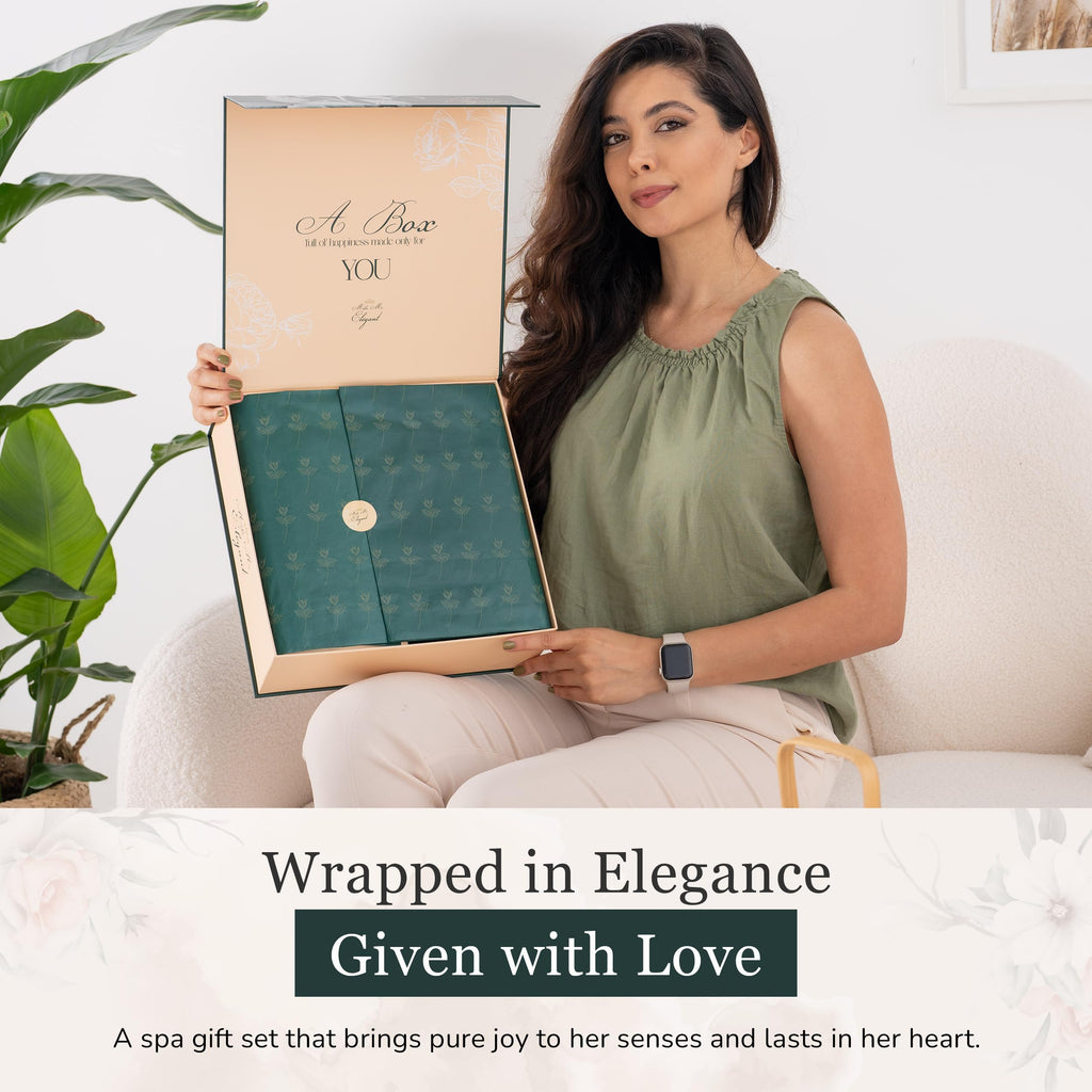 Me Elegant Spa Gift Basket for Women - Self-Care Birthday Gift Set