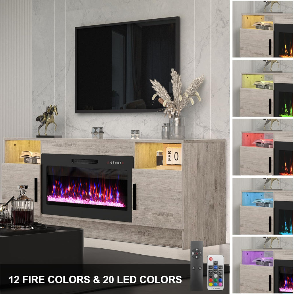 Grey Electric, Led Lights & Storage Cabinet