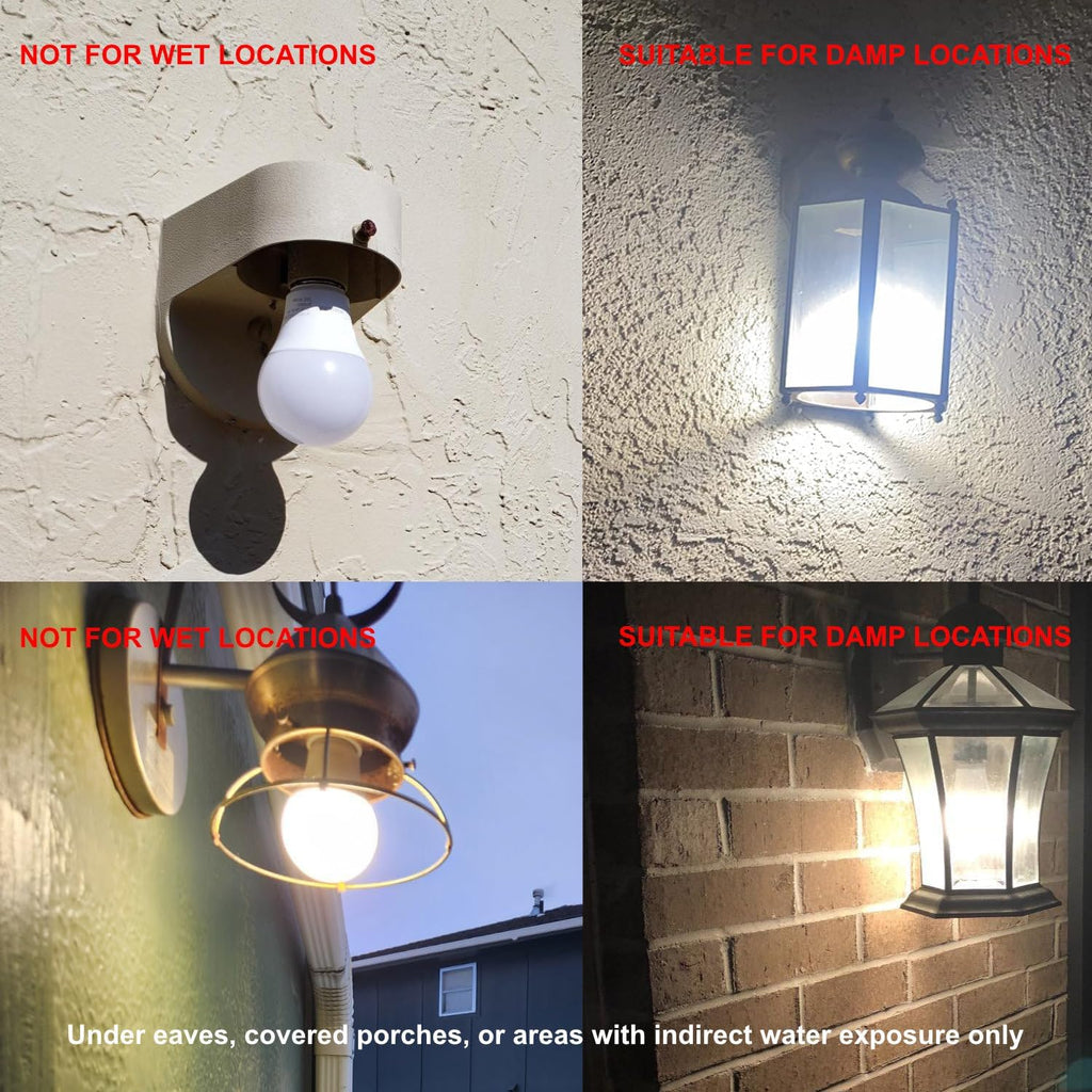 Sensor Lights Bulb Dusk to Dawn LED Light Bulbs Smart Lighting Lamp 7W E26/E27 Automatic On/Off, Indoor/Outdoor Yard