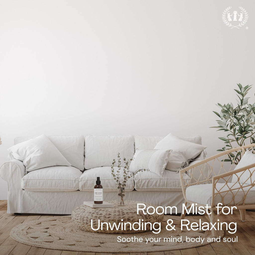 Room Ritual - Aromatic and Relaxing Room Mist, 8 oz, Infused with Natural Essential Oils - Aloe + Eucalyptus +