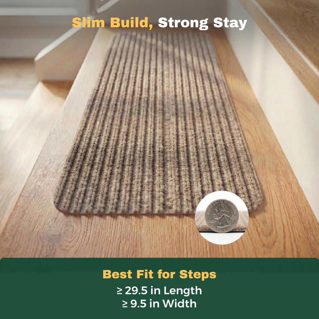 Carpet for Wooden Steps, 15 Pack, 8" x 30", Cornstalk