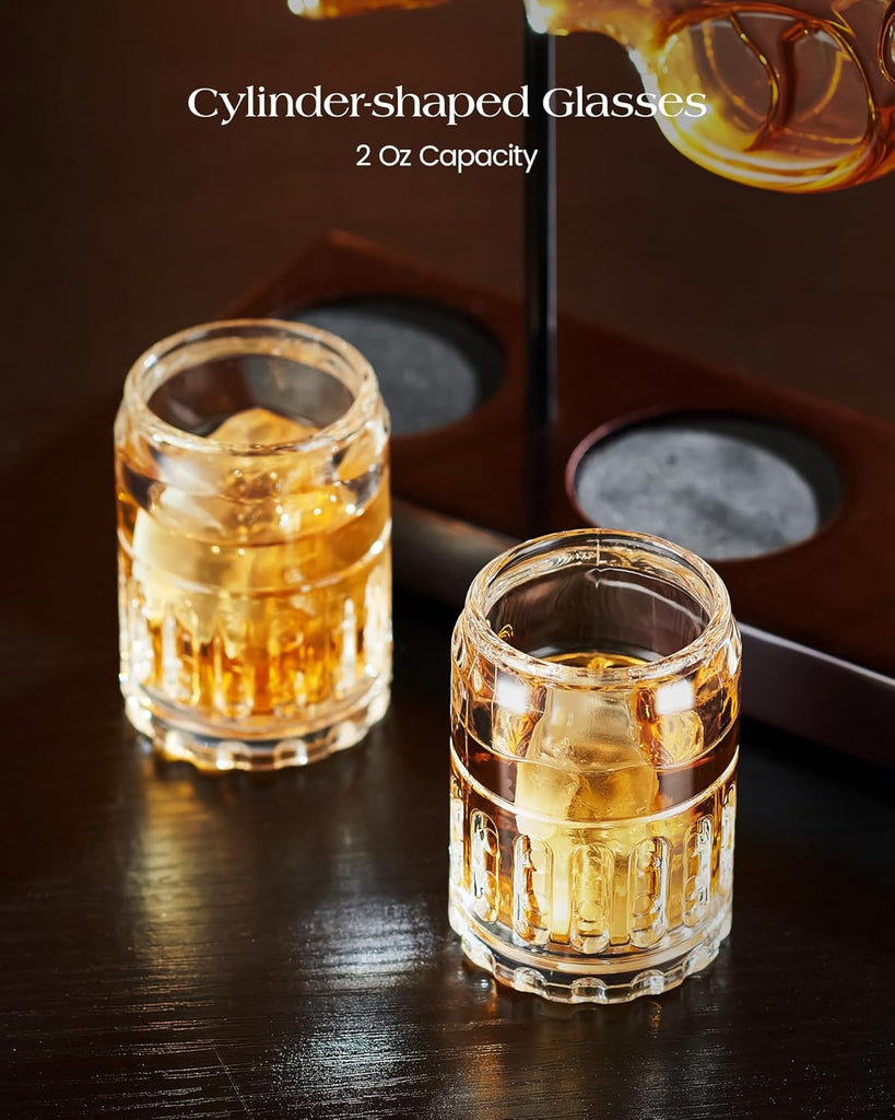 Birthday Gifts for Men Dad, Gun Whiskey Decanter Set with Shot Glass, Cool Anniversary Ideas for Him Husband Brother