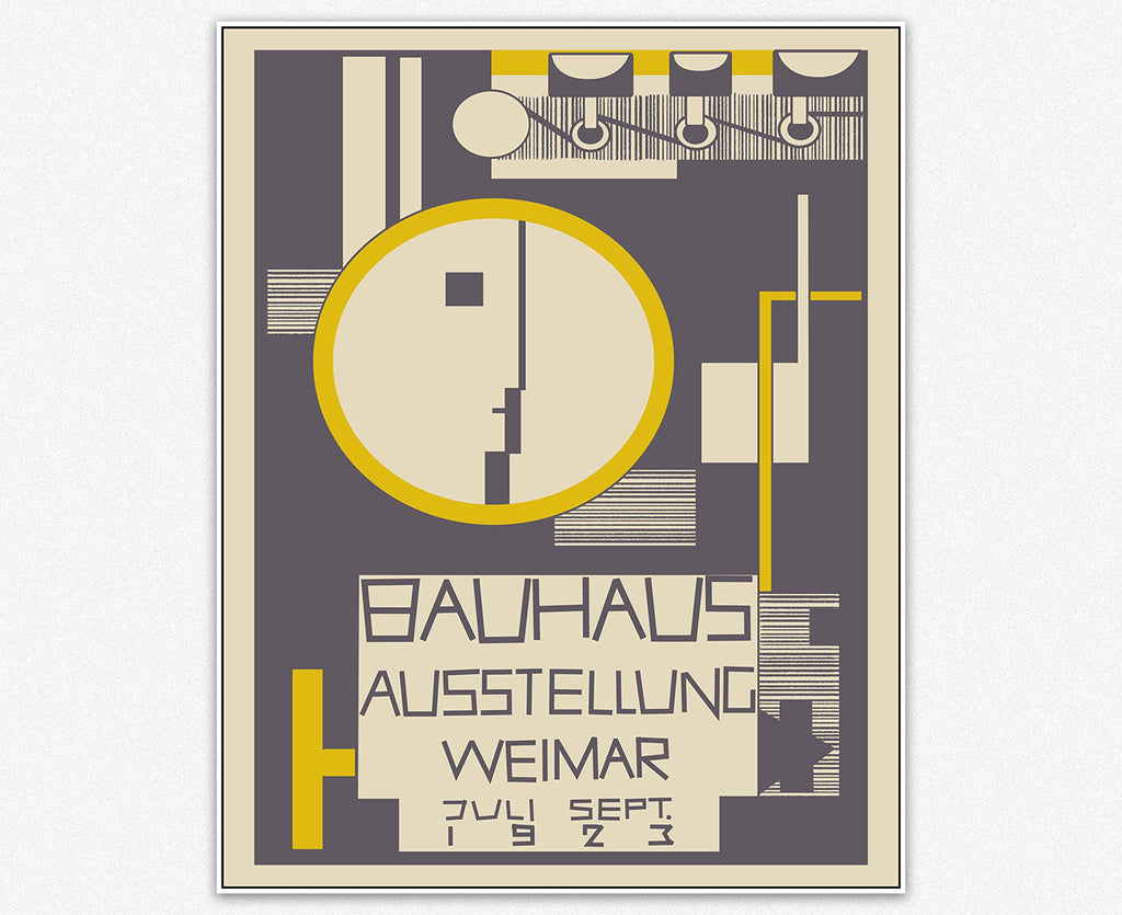 Bauhaus Aesthetic Room Décor - Abstract Wall Art Bauhaus (8 x 10)