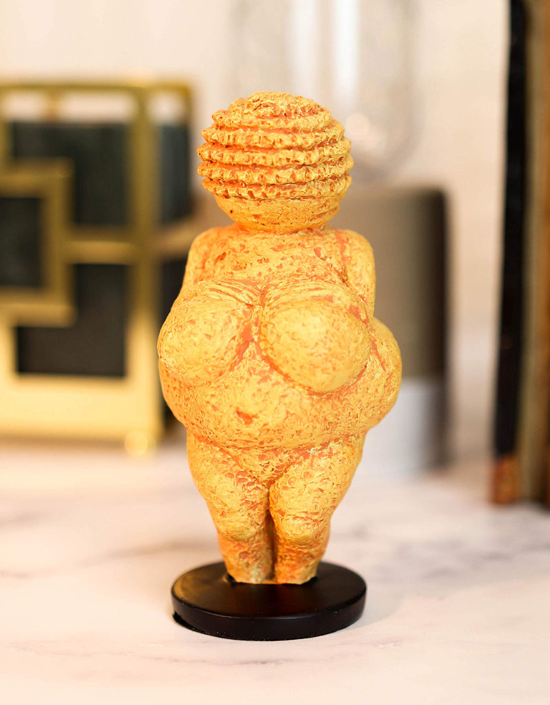 Venus of Willendorf Reproduction of Paleolithic Stone Age Period Artifact Statue Museum Decor Mini Sculpture 4.75"