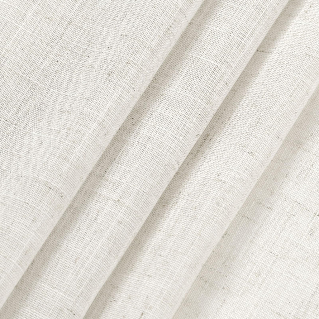 Beige White Linen Curtains 100 Inch Long Back Tab Filters Light Ensures Privacy Transparent Beige White Curtains