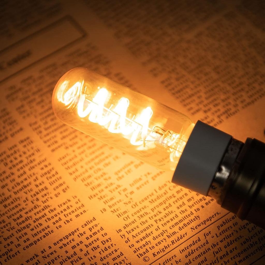 E12 25Watt Amber Light Bulbs,Low Wattage LED Filament Light Bulbs,2200K