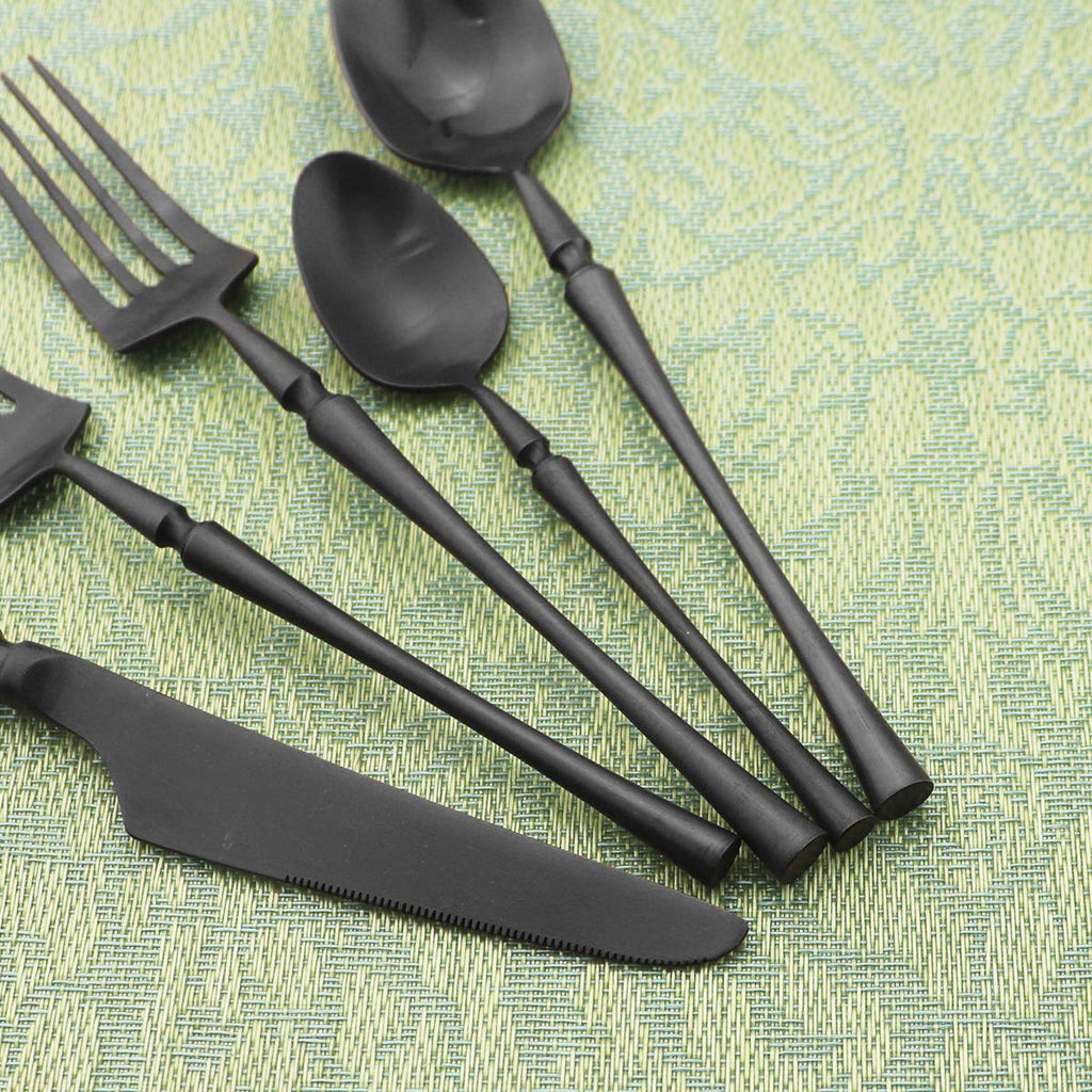 Unique & Beautiful Flatware Set - 20 Piece Iridescent Silverware Sets | 18/10 Stainless Steel Reusable Cutlery Set