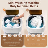 Portable Washing Machine, Mini Washer, 18L Upgraded with Spin Basket, Foldable Design Ideal for Apartment, portable