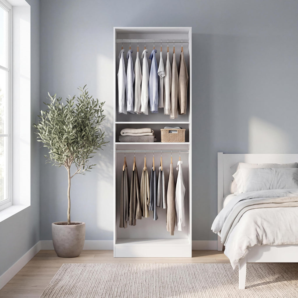 25'' Freestanding Closet System Walk-in Wardrobe Closet Tower
