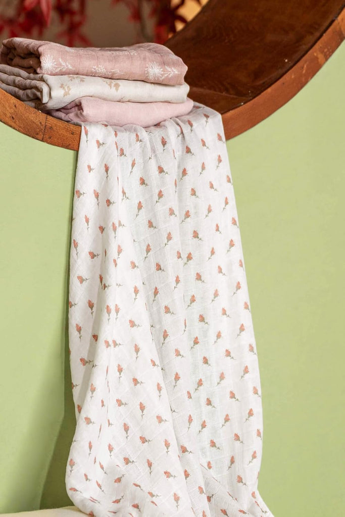 Muslin Swaddle Blankets, Cotton Receiving Blanket
