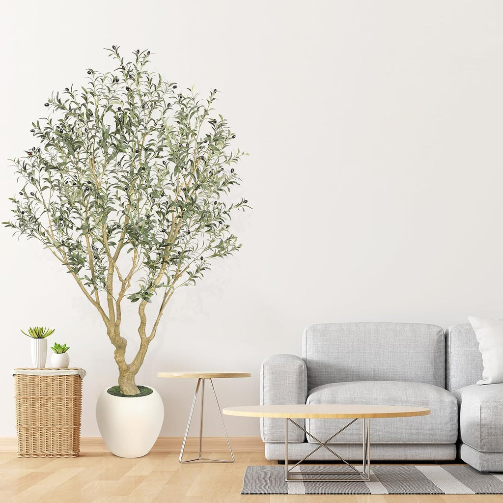 Olive Trees Artificial Indoor 7ft with 15" Exquisite Planter