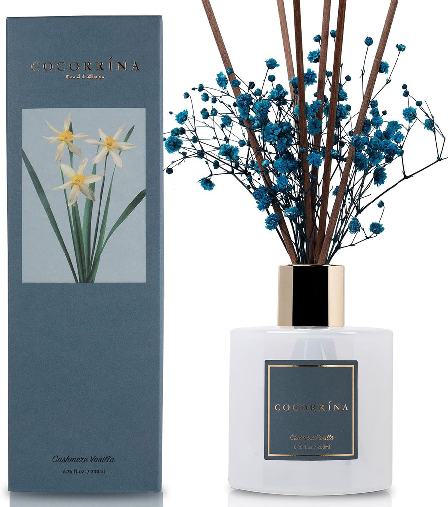 Reed Diffuser - Cashmere Vanilla 6.7 fl oz Reed Diffuser Bathroom Home Décor