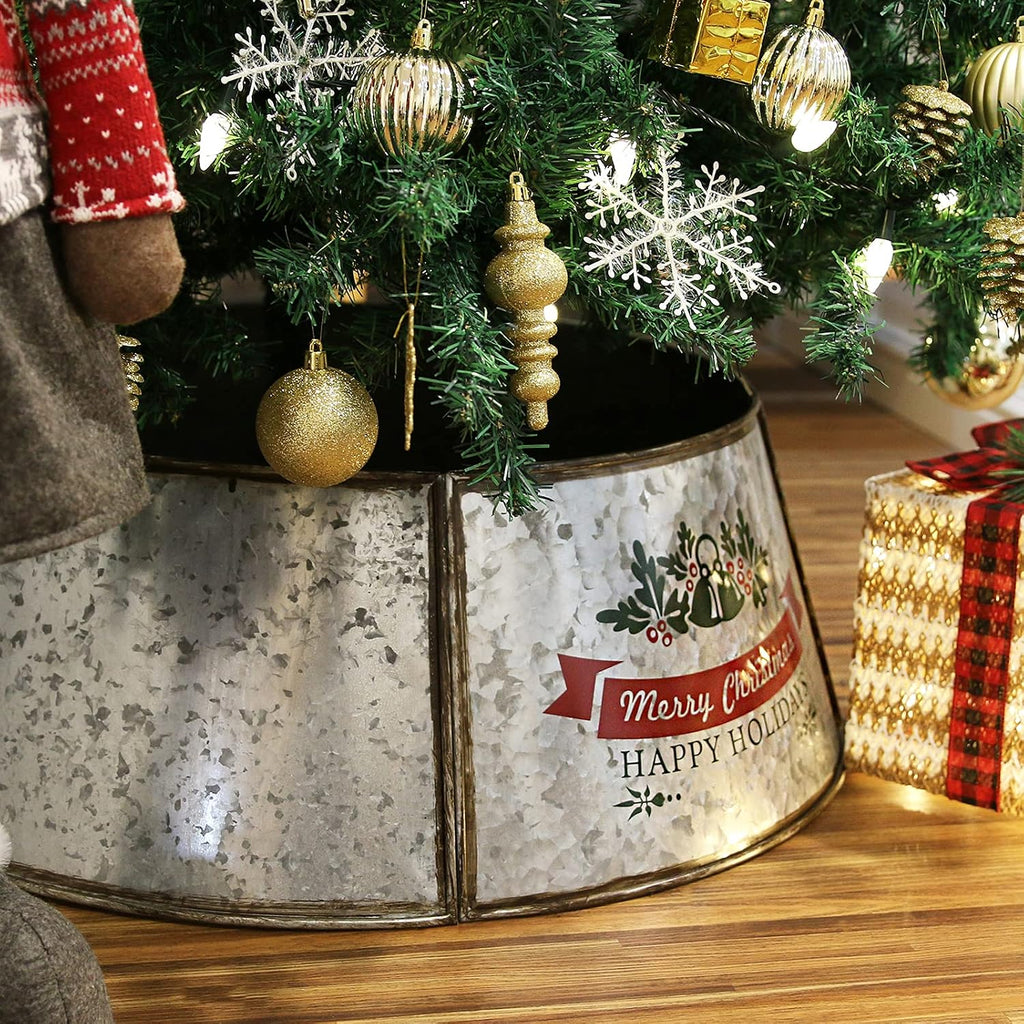 Metal Christmas Tree Collar Christmas Tree Ring 29.1" Dia Base