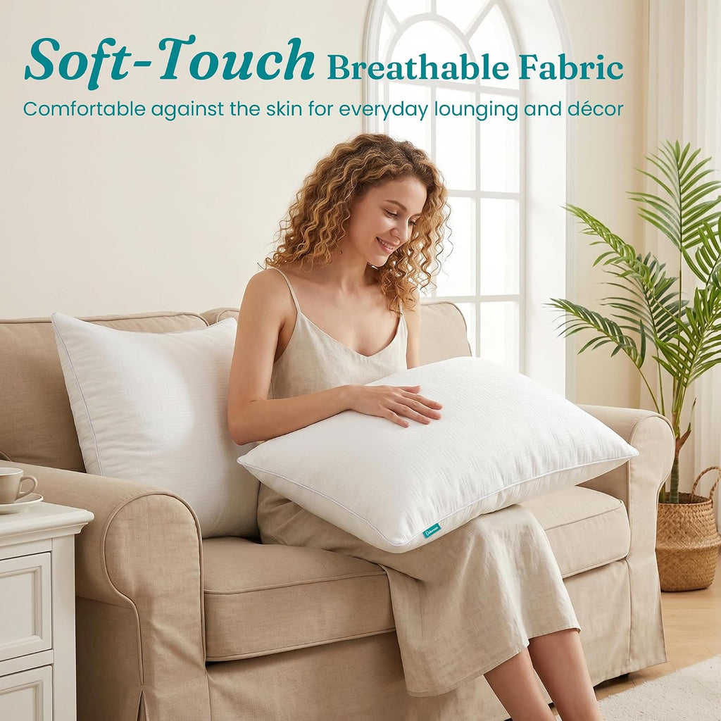 12x20 Inch Lumbar Pillow Inserts, Decorative Pillows - Set of 2