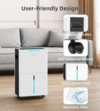 1500 Sq. ft Dehumidifier for Basement and Large Room, 21 Pints Dehumidifiers for Home with Drain Hose