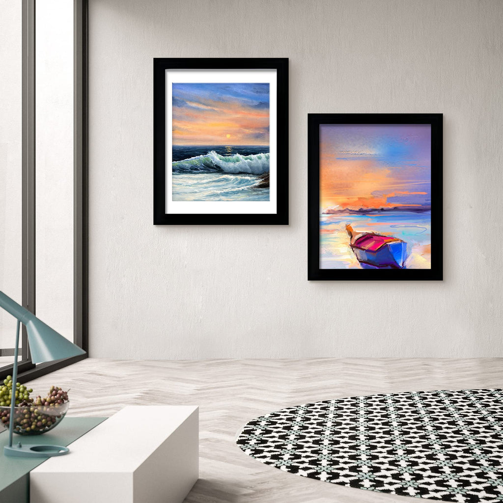 18x24 Frame in Rustic Brown, Gallery Frame for Wall Mounting, 2 Pack