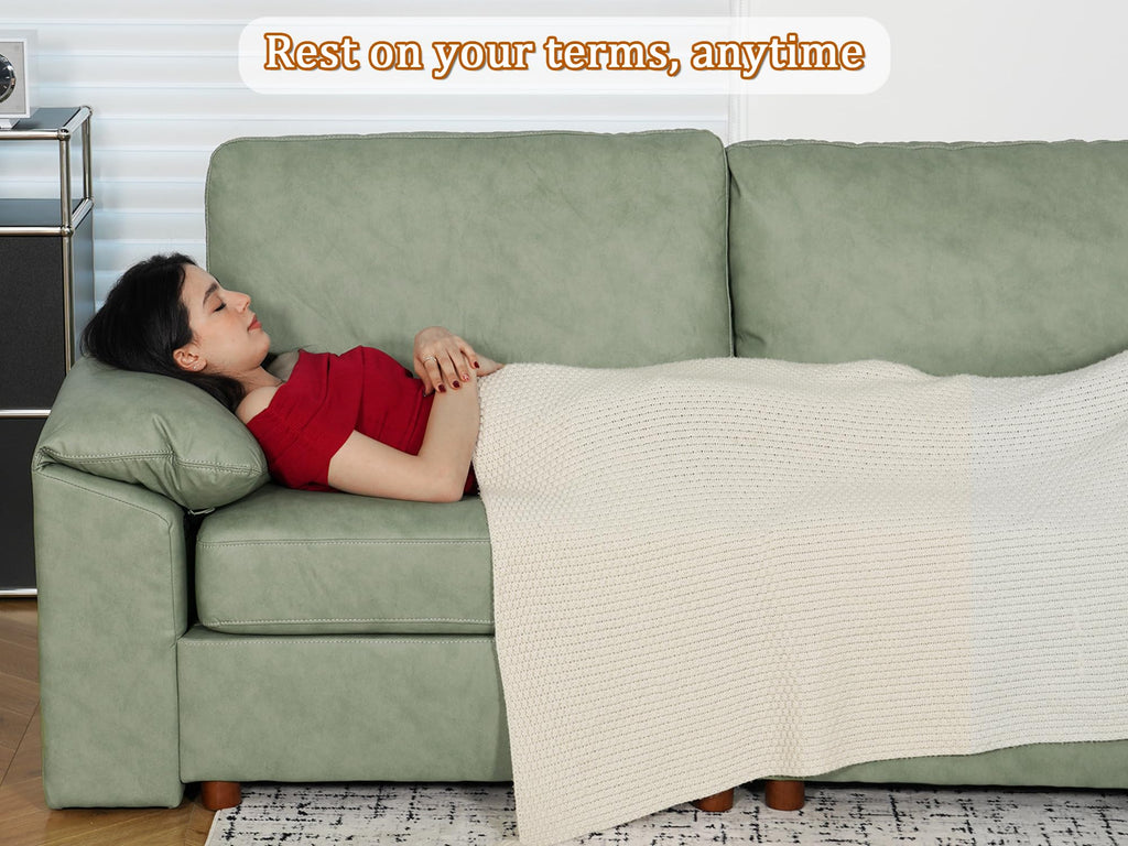 Modular Sectional Couch, U shaped Couch, Green