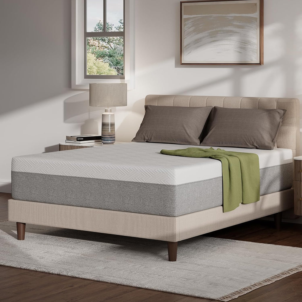 12 Inch Mattress Queen Size, Gel Queen Mattress Memory Foam | Comfort Foam for Pressure Relief & Body Support & Cool