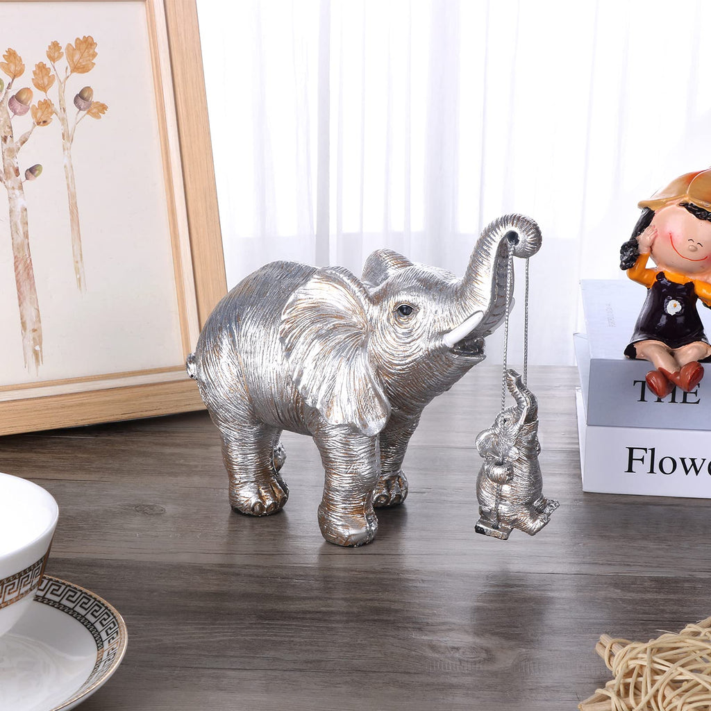 Elephant Statue. Elephant Decor Brings Good Luck, Health, Strength. Elephant Gifts for Women, Mom Gifts. Decorations