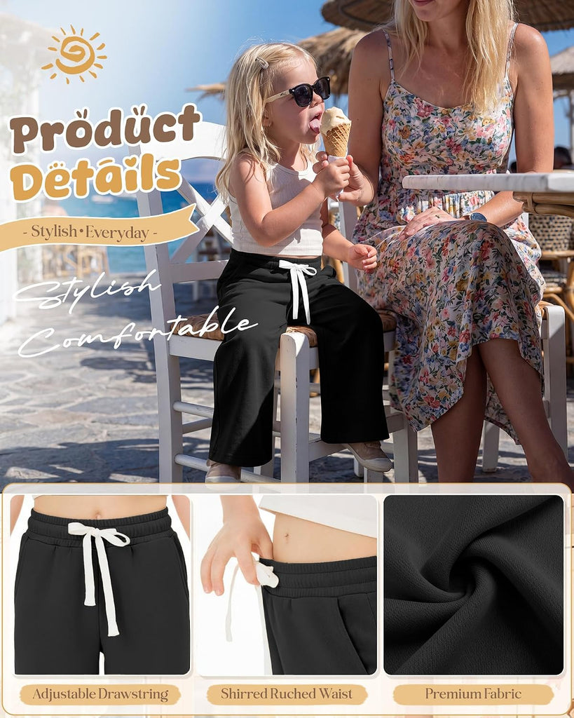 Toddler Girls Wide Leg Sweatpants 18M