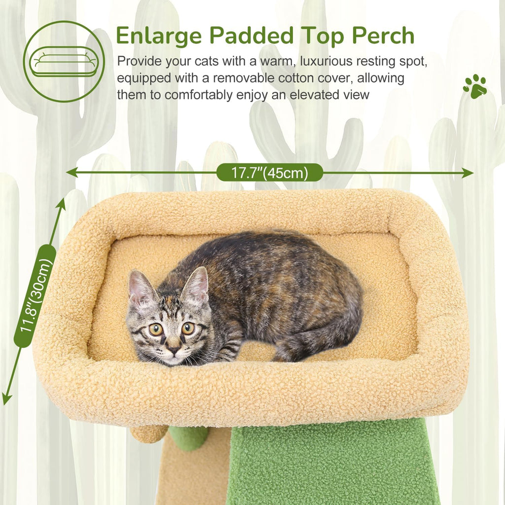 Pro Cactus Heavy Duty Cat Tree Tower for Indoor Large Cats